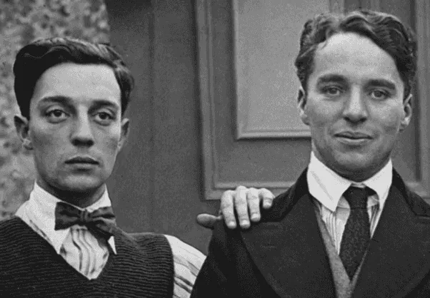 Charlie Chaplin with Buster Keaton