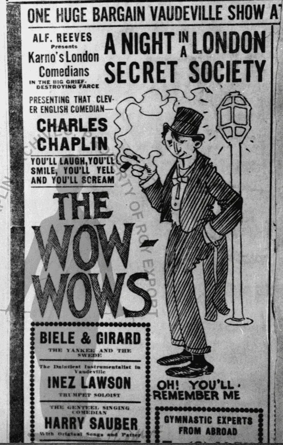 Fred Karno poster: The Wow-Wows